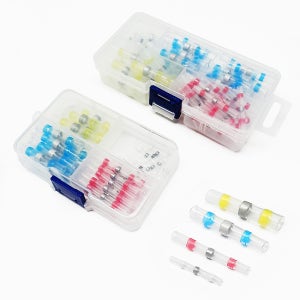 솔더 슬리브 자동 납땜 열수축튜브 100개 세트 전선 연결 보호 방수슬리브