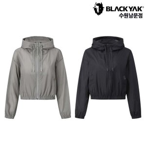블랙야크 여성 여름 크롭 후드 방풍 점퍼 등산 일상 바람막이 루클라 숏 기장 후디 자켓