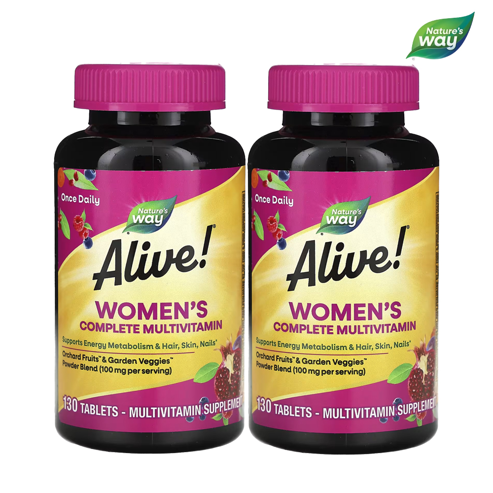 네이쳐스웨이 얼라이브 <b>우먼스 컴플리트 멀티비타민</b> 헤어 스킨 네일 지원 130타블렛 2개