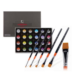 SP 알파 신한 포스터칼라 40ml 24색 화홍구성붓 948 5본조