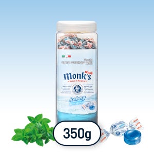 몽스 아이스버그 캔디 이탈리아 민트 목캔디 박하사탕 350g, 1개