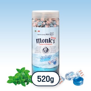 몽스 아이스버그 캔디 이탈리아 민트 목캔디 박하사탕 520g, 1개
