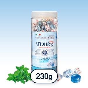 몽스 아이스버그 캔디 이탈리아 민트 목캔디 박하사탕 230g, 1개