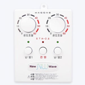 써브텍 STA-2.6 온도조절기 전기온돌판넬용 2난방 아날로그