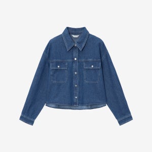 마인드브릿지 포켓 데님 셔츠 MZWS3206