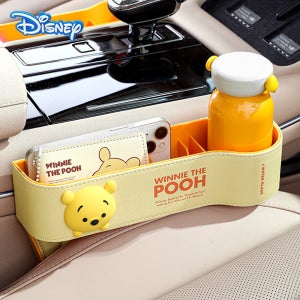 디즈니 곰돌이푸 차량 틈새 수납 용품 사이드 커버 포켓 운전석 조수석 자동차 꾸미기