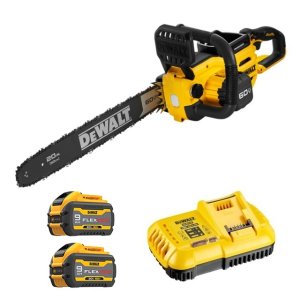 디월트 DCMCS575X2 충전 체인톱 전기톱 20 무선 전동톱 60V 3A배터리 2개