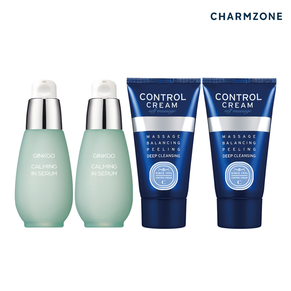 <b>참존 피부</b>진정 4종세트(징코세럼2+콘트롤 크림 40ml 2)
