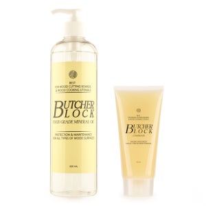 BOUMBI 대용량 도마 관리 세트 500mL 미네랄 오일 100mL 부처블락 컨디셔너