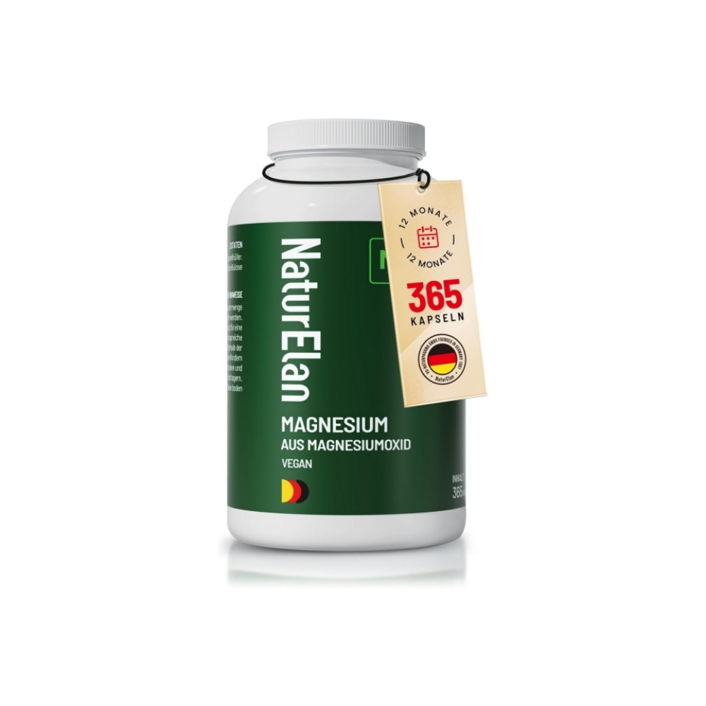 NaturElan Vegan <b>Magnesium</b> 비건 <b>마그네슘</b> 365캡슐