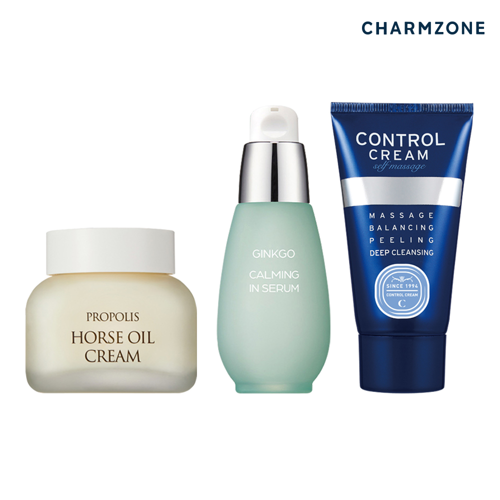 <b>참존 피부</b>진정 3종세트(프로폴리스크림+징코세럼+콘트롤크림 40ml)