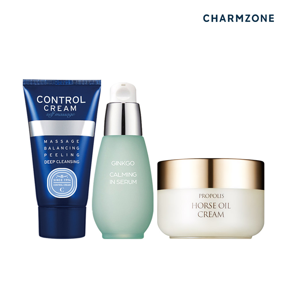 <b>참존 피부</b>진정 3종세트(프로폴리스크림+징코세럼+콘트롤크림 40ml)