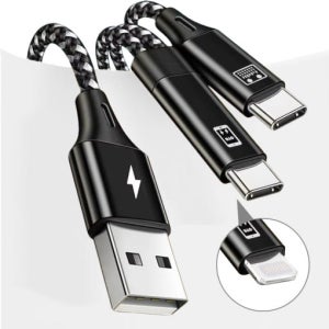 OTG 충전 변환 케이블 듀얼 젠더 USB-C 라이트닝 핸드폰 태블릿 방송 연결 호환