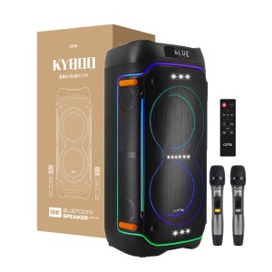 이동식앰프 버스킹 휴대용앰프 400W 블루투스 스피커 무선마이크 노래방 파티박스 KY800