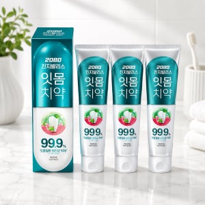 잇치 치약 이치 이 시릴때 잇몸 염증 재생 약국 치약 허벌민트 3개