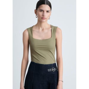 MANGO WOMAN 탑 RAYO Khaki 87065751