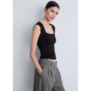 MANGO WOMAN 탑 RAYO Black 87065751