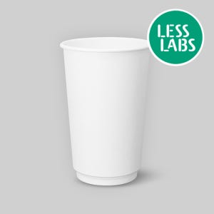 이중컵 이중 단열 종이컵 백색 무지 유 무광 490ml (16온스) 1박스 504개