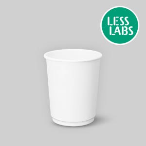 이중컵 이중 단열 종이컵 백색 무지 무광 330ml (10온스) 1박스 500개