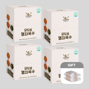 4박스 모두의 멸치육수 120g(4gx30포) 화학첨가물제로 국물요리 다시팩 조미료