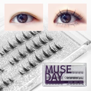 [1+1]노글루 속눈썹 뮤즈데이 당일치기 셀프 가닥 언더래쉬