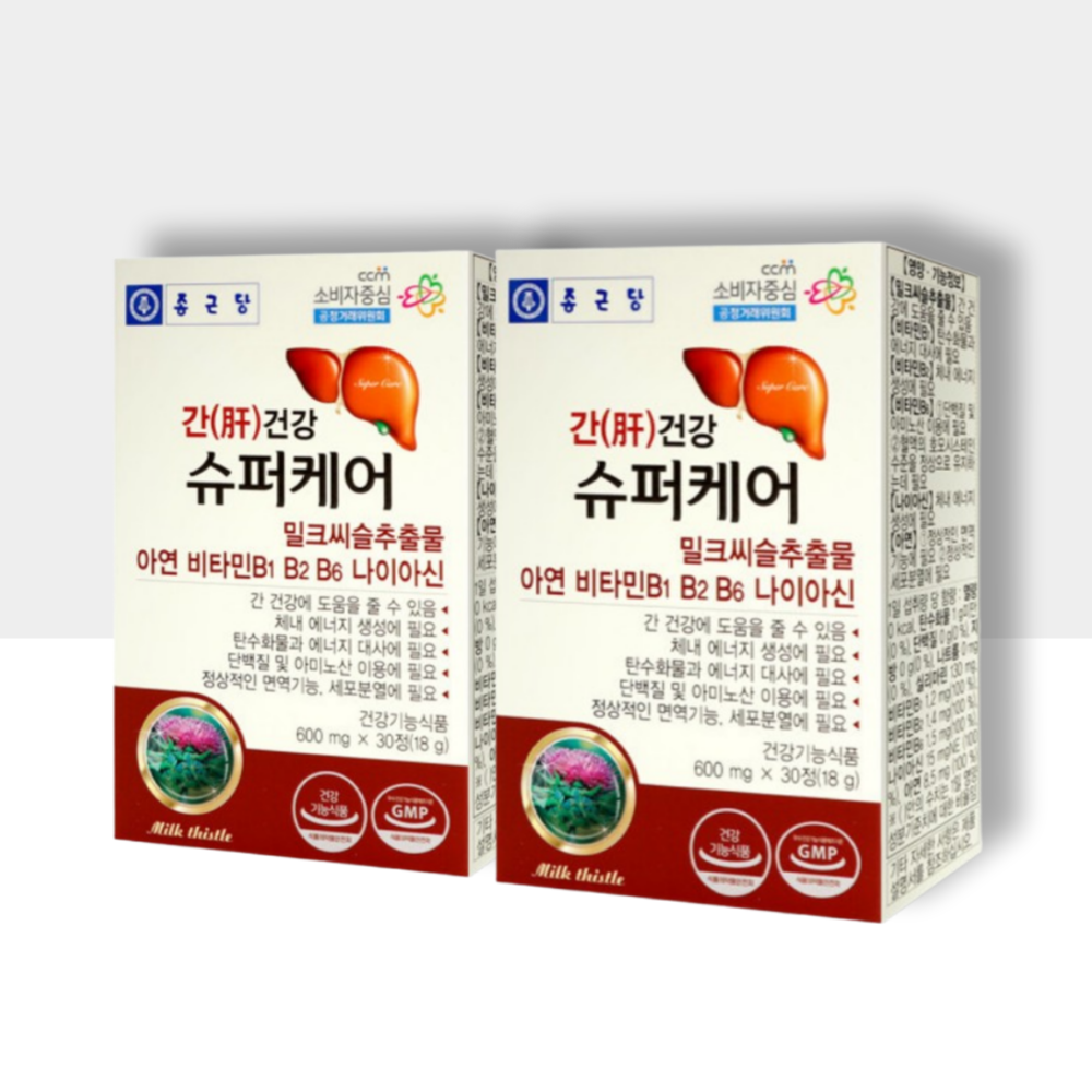종근당 간 건강 밀크씨슬 영양제 약2개월분 실리마린