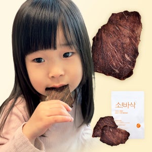 파밀레모아 소바삭 스테이크칩 어린이 아이간식 비프칩 소고기칩 육포 40g, 12개
