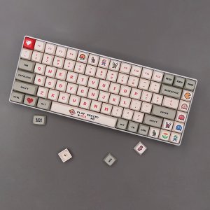 마리오 레트로 게임 키캡 세트 XDA PBT 염료승화 (138key) 기계식 키보드