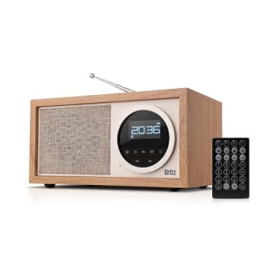 브리츠 BA-MK77 블루투스5.1 스피커 FM라디오 USB AUX 시계 알람 리모