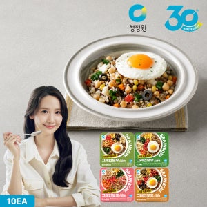 [N배송]청정원 저당도시락 2주팩 그레인보우 도시락 에그&베지 200g 외 3종 총10개