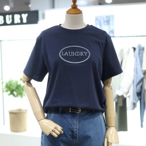 [더틸버리] 코튼 레터링 반팔 티셔츠 NCMTR4M0TS52W