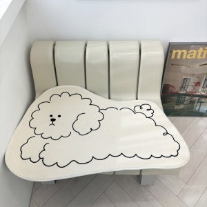러브위드 비숑 발매트 러그 강아지 40x60 ,50x80, 60x90
