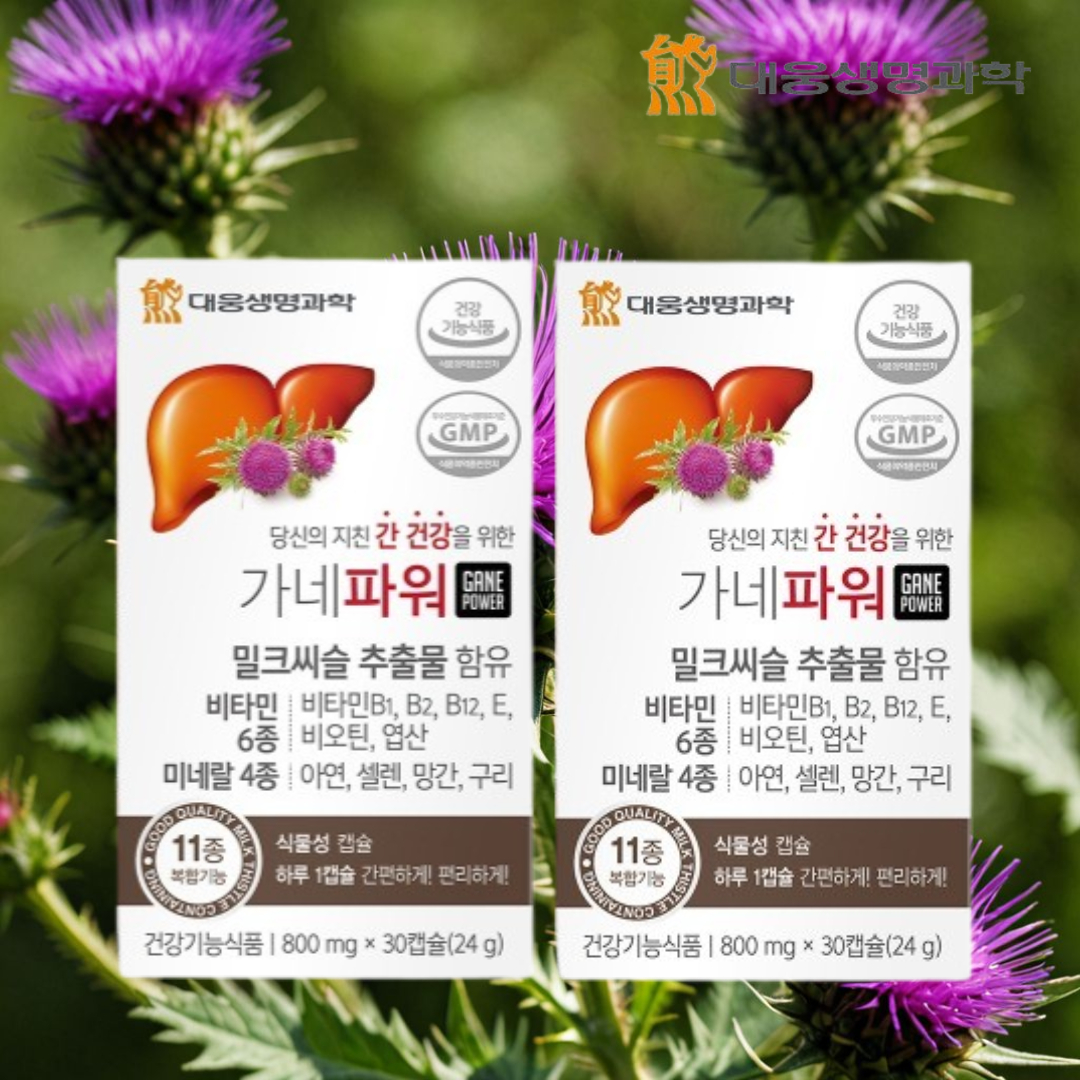 대웅<b>생명과학 간</b>건강 가네파워 밀크씨슬 간피로회복 2박스