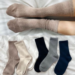 골지 긴 여학생 장목 5켤레 세트 스커트 교복