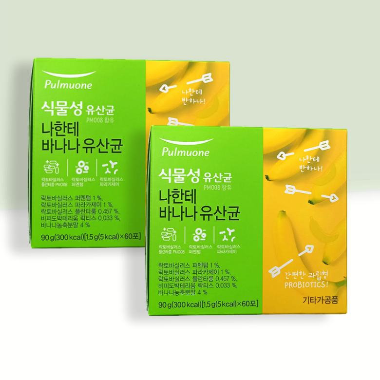 풀무원 (1+1) 나한테 바나나 식물성유산균 60포