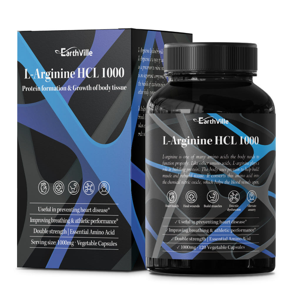 어스빌 L<b>아르기닌</b> HCL 엘<b>아르기닌</b> 1000 알약 120베지캡슐