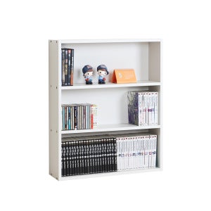 포메리트 모던D170 슬림 책장 600x170x725mm, 3단, 크림화이트