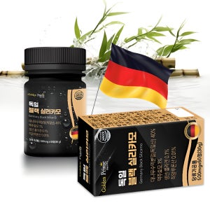 골든프라임 독일 블랙 실리카모 대나무수액 맥주효모 분말 60정