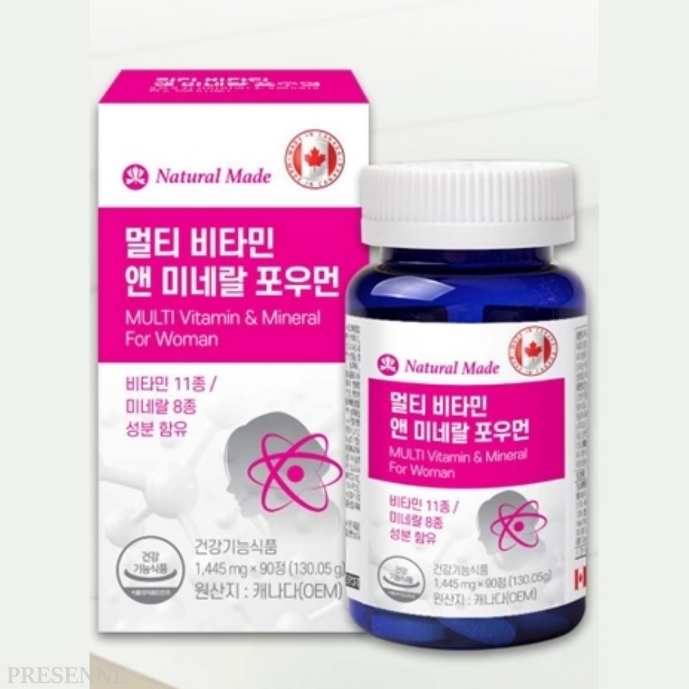 멀티 비타민 미네랄 포우먼 90정 여성영양제 직장인 수험생 영양불균형 활력 에너지