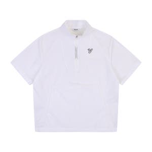 볼빅 남성 골프 니트 하이브리드 반팔 아노락 VMWBP331 WH 화이트