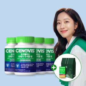 [슈퍼적립10%+사은품] 세노비스 트리플러스 맨 오메가3 이뮨 남성 멀티비타민 미네랄 80캡슐, 4개