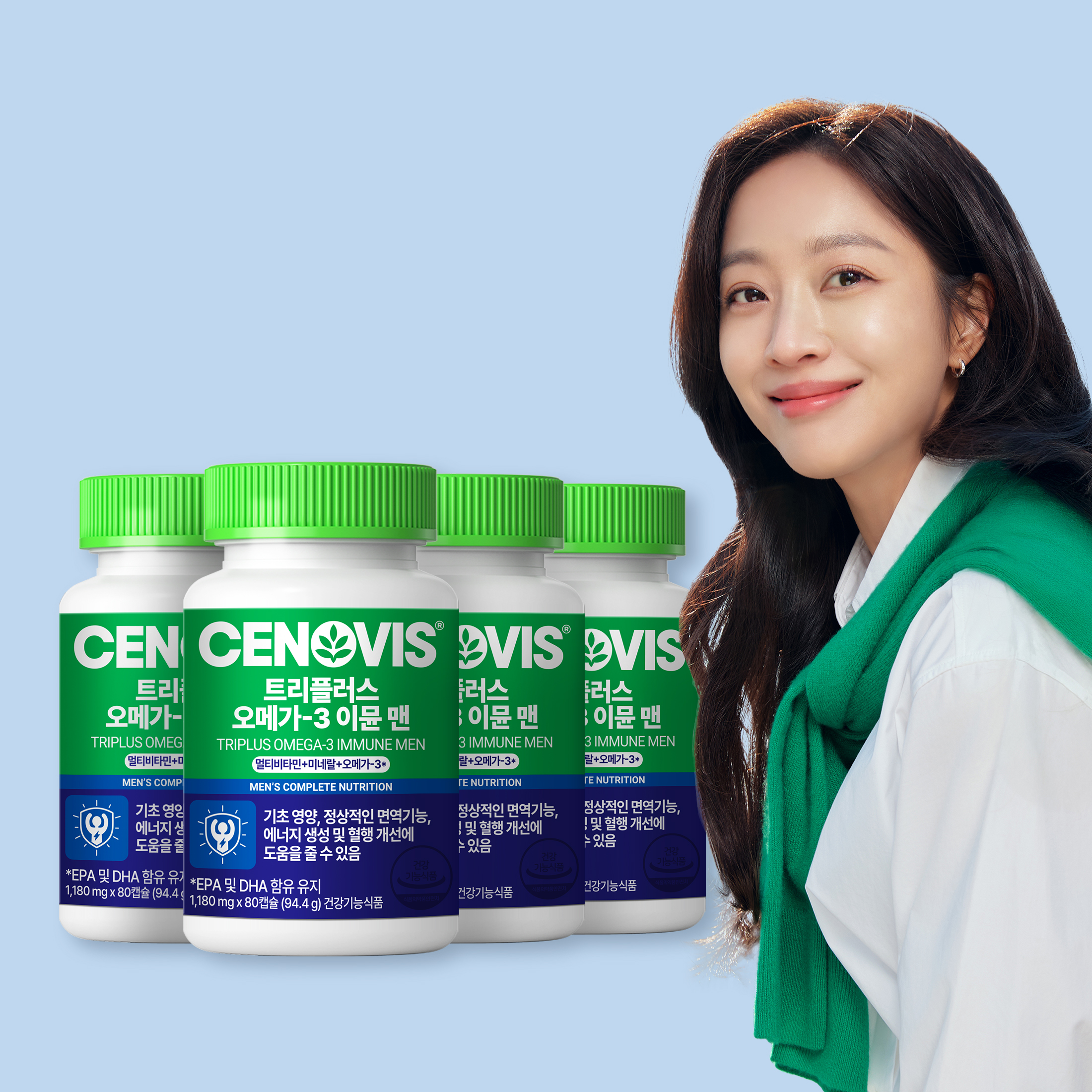 [<b>슈퍼</b>적립10%] 세노비스 트리플러스 맨 오메가3 <b>이뮨</b> 남성 멀티비타민 미네랄 80캡슐, 4개