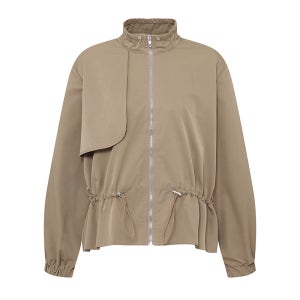 스트링 하이넥 집업 야상점퍼