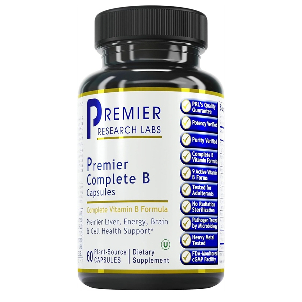 <b>프리미어리서치랩</b> 복합 <b>비타민</b> B 컴플렉스 60캡슐 Premier Research Labs Complete B