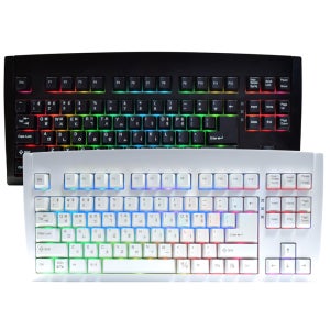 큐센 DT35 89 ABS 유선 무선 블루투스 기계식 키보드 화이트, 애플민트축