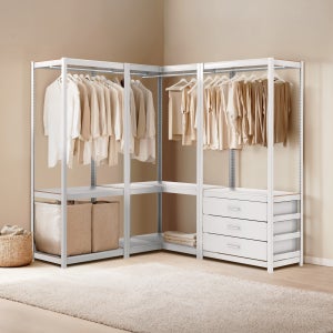 홈던트하우스 드레스룸 코너 서랍 행거 코너2800 A세트