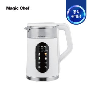 매직쉐프 전기 주전자 LMEK-KP1700WH 디스플레이 2중레이여 내열유리 보온 화이트