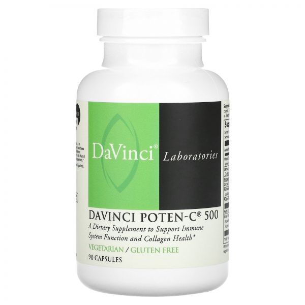 DaVinci Laboratories, Poten-C 500, 캡슐 90정 Laboratories of Vermont (<b>다빈</b>치 래보래토리즈 <b>오브 버몬트</b>)