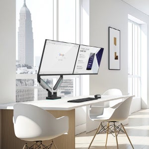 카멜마운트 고중량 모니터암 커브드 와이드 듀얼 모니터암 거치대 CGA1D