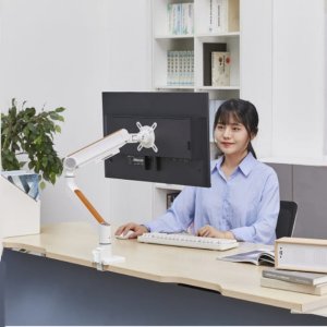[원터치 락] 카멜마운트 디자인 싱글 모니터 거치대 모니터암